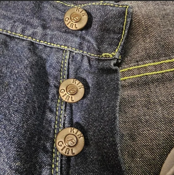 Kik Wear Kik Girl Crack The code y2k super wideleg skater jeans - Picture 6 of 12